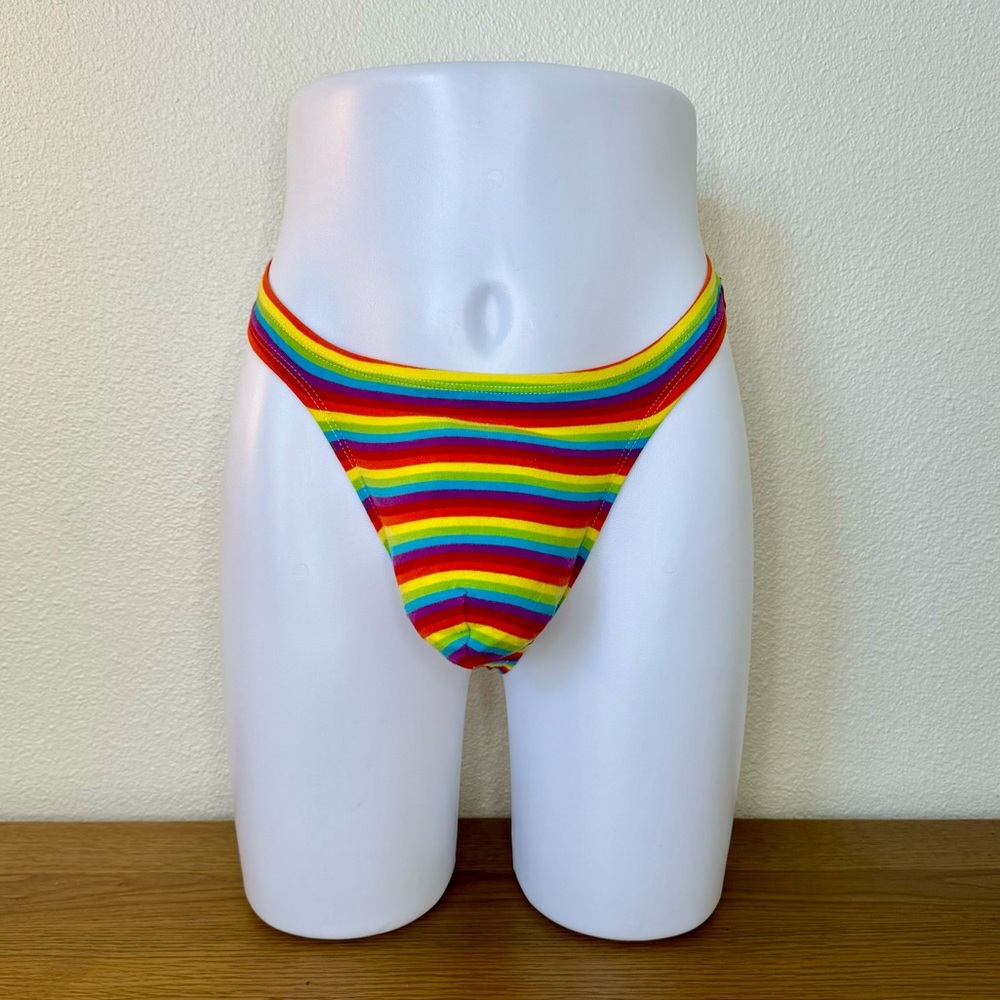 Andrew Christian Rainbow Stripe Brief Size Large
